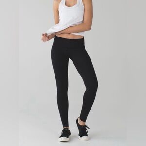 Women’s Lululemon Mid-Rise Wunder Under Leggings Size 10